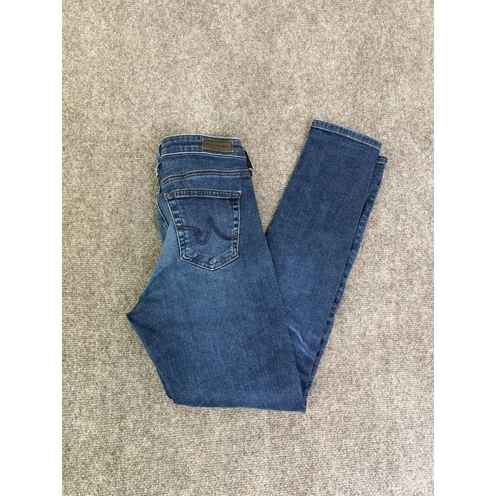 AG-ED Adriano Goldschmied Legging Ankle Jeans Women Blue Super Skinny Size 27